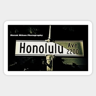 Honolulu Avenue, Montrose, CA by Mistah Wilson Sticker